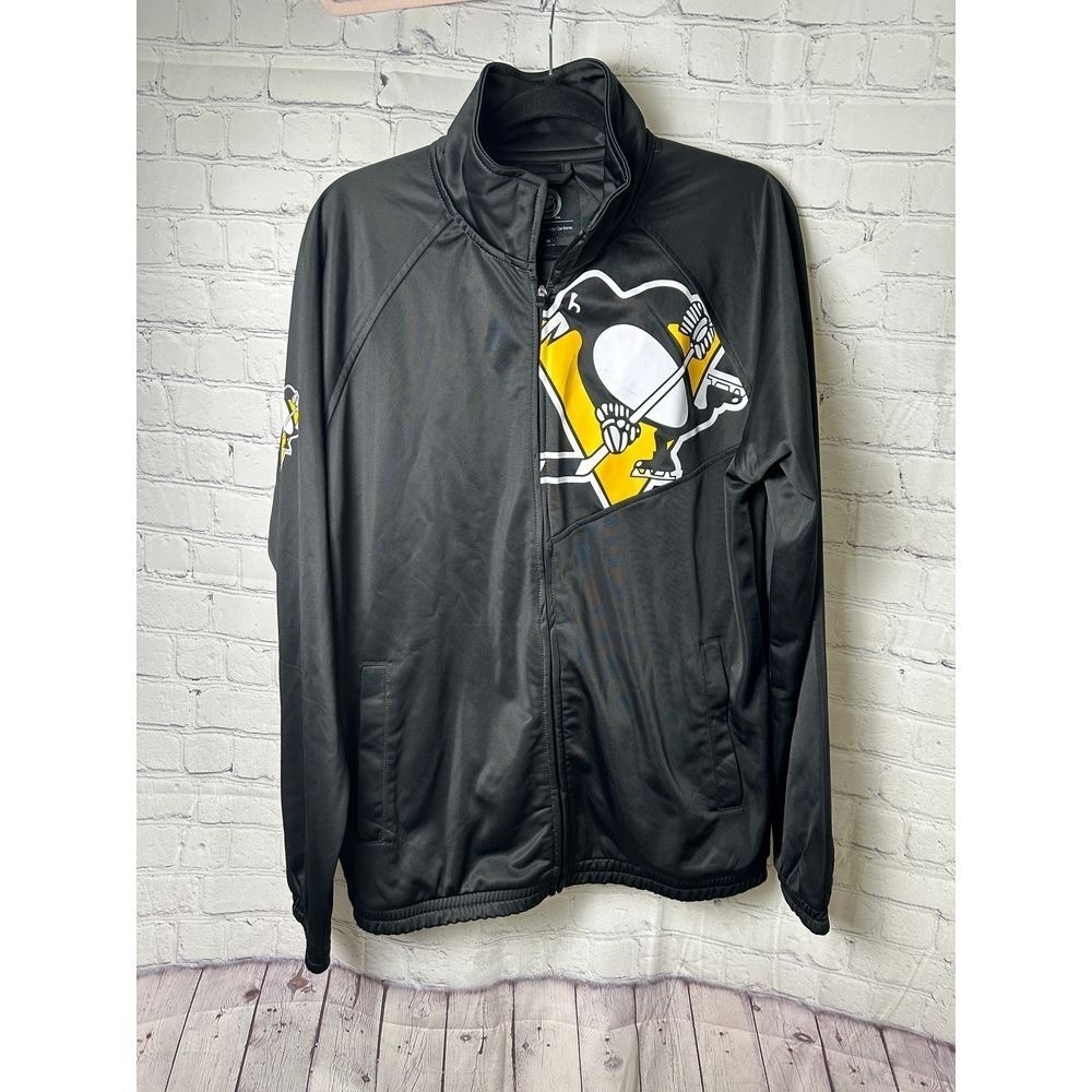 Pittsburgh Penguins NHL G-III Sports Black Zip-Up Jacket Hockey Fan Gear NWOT